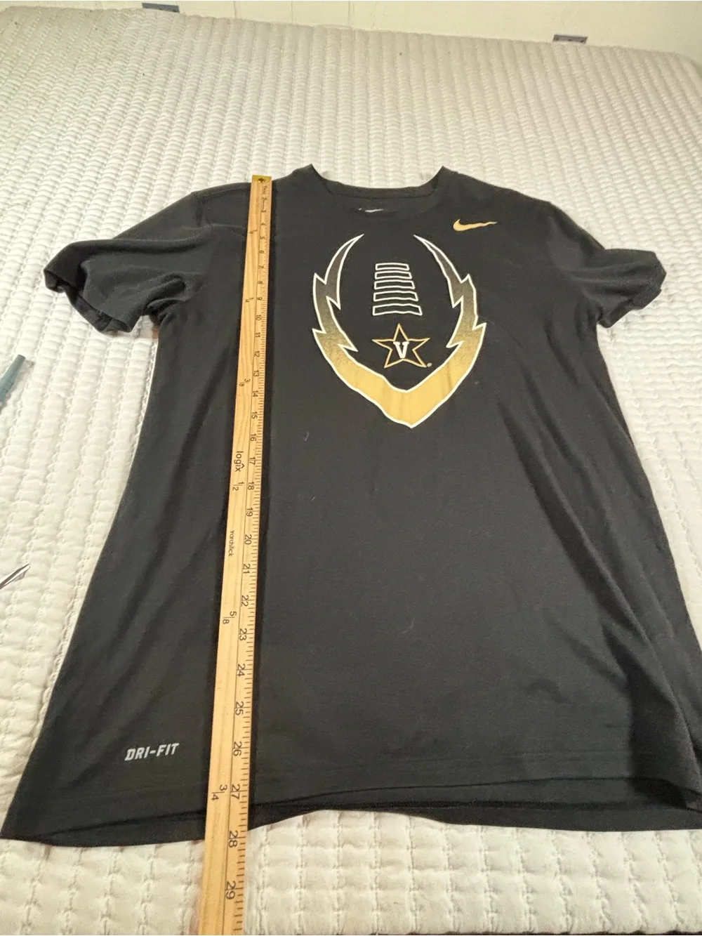 Nike Dri-FIT Vanderbilt Commodores Football Legend Tee Black Gold Men’s L